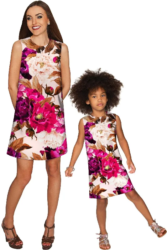Vintage Charm Adele Shift Party Mommy and Me DressesFloral Dress