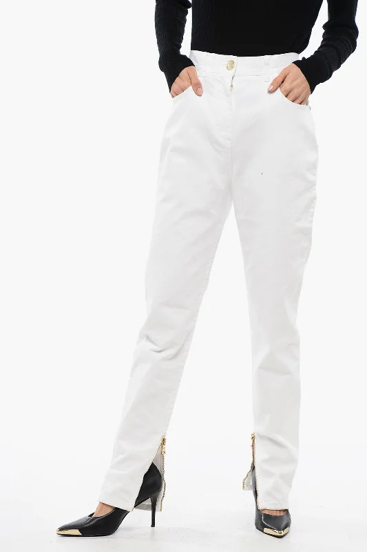 Balmain Skinny Denims With Jewel ButtonsDenim