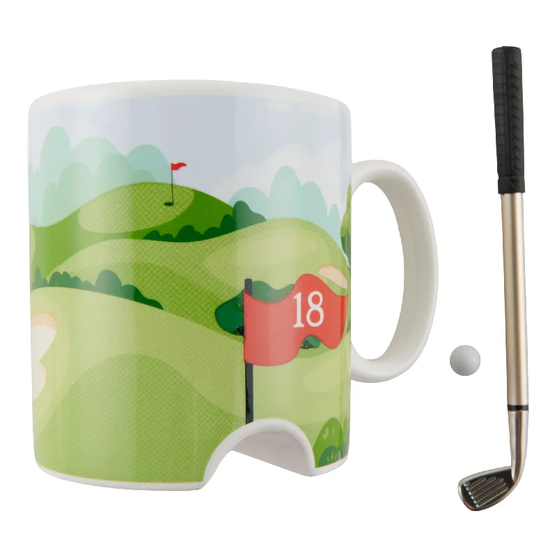 Novelty Golf Mug Gift Set, 3 Piece