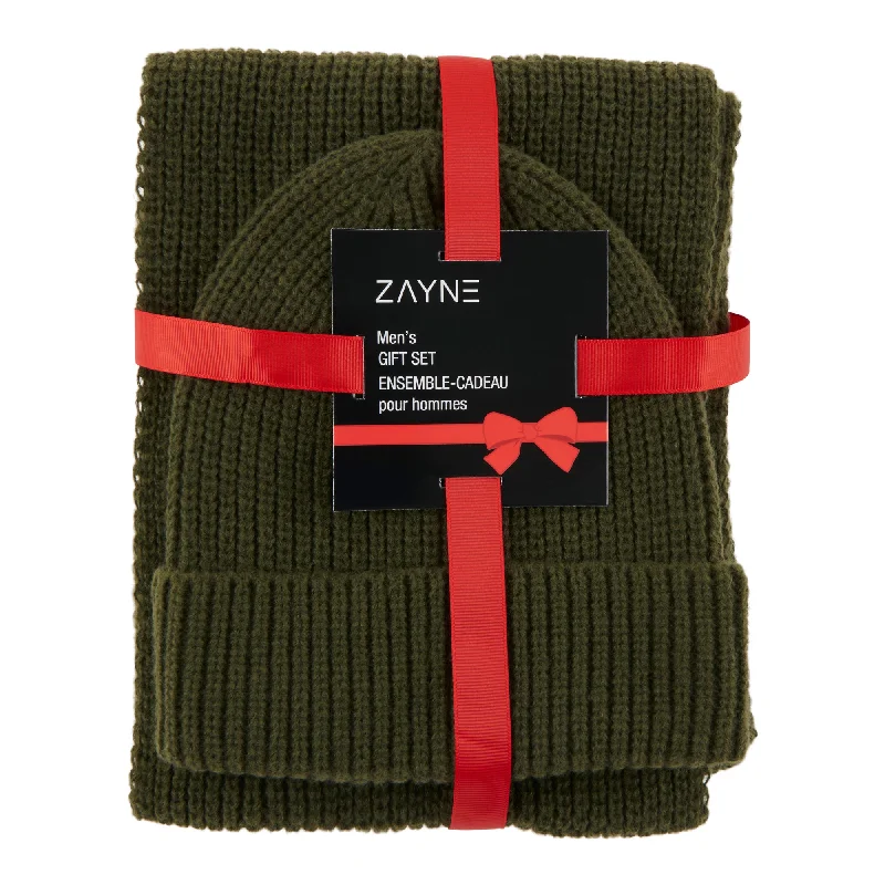 ZAYNE Men's Beanie and Scarf Set, 2 Piece