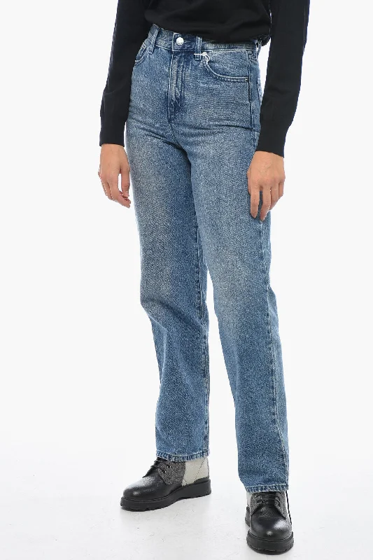 Michael Kors Straight-Leg Denims With Distressed DetailCowboy history