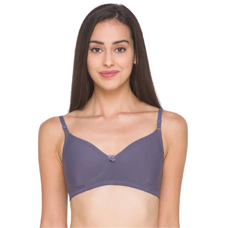 Organic braNon-Padded Non-Wired Full Coverage Bra Grey