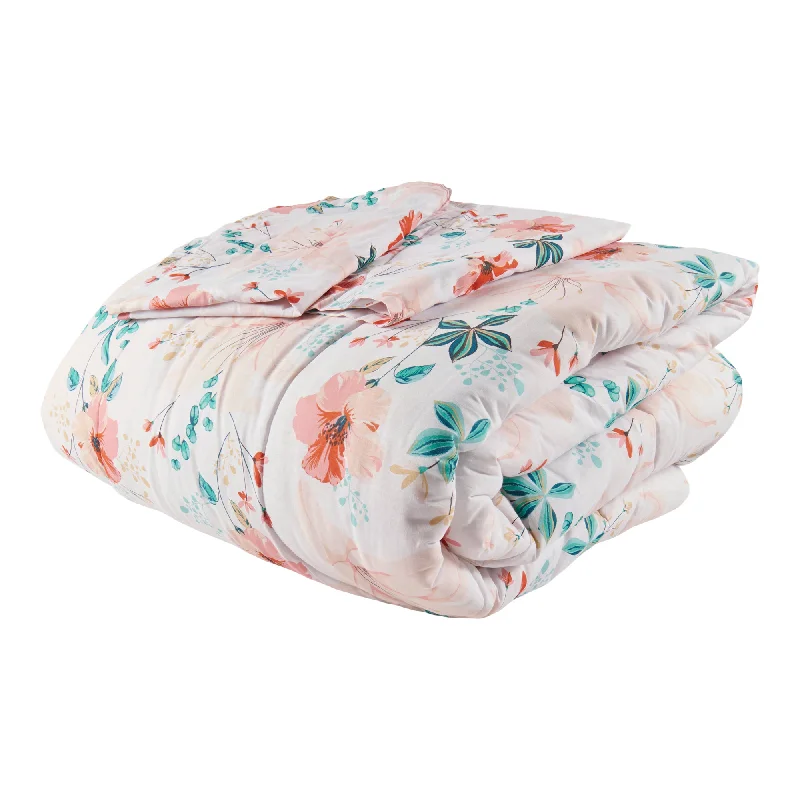 Debbie Travis® Floral Comforter Set, Double/Queen, 3 Piece
