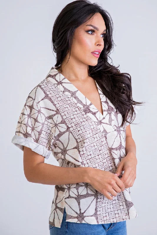 Safari Signature Vneck Top