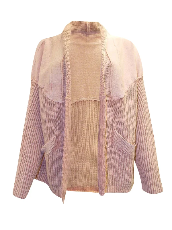 Fate Mineral Wash Pocket Knit Cardigan