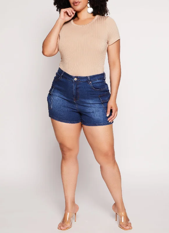 Plus Size Daisy Ribbed Knit Bodysuit