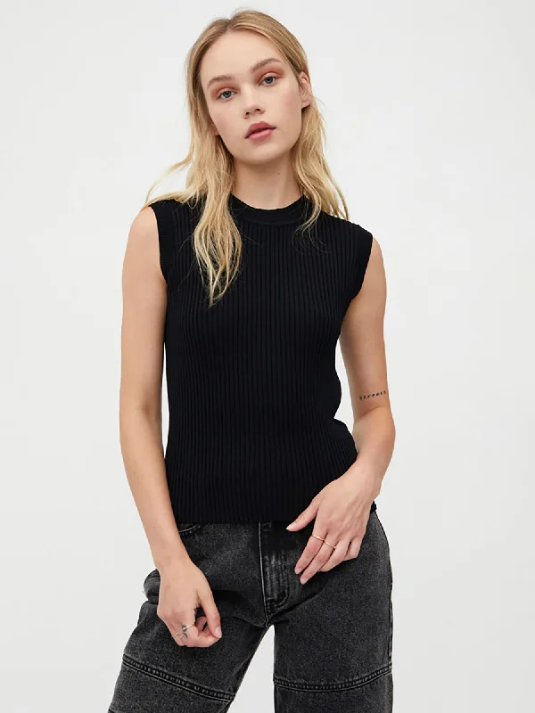 Wild Pony Sleeveless Ribbed Knit Top