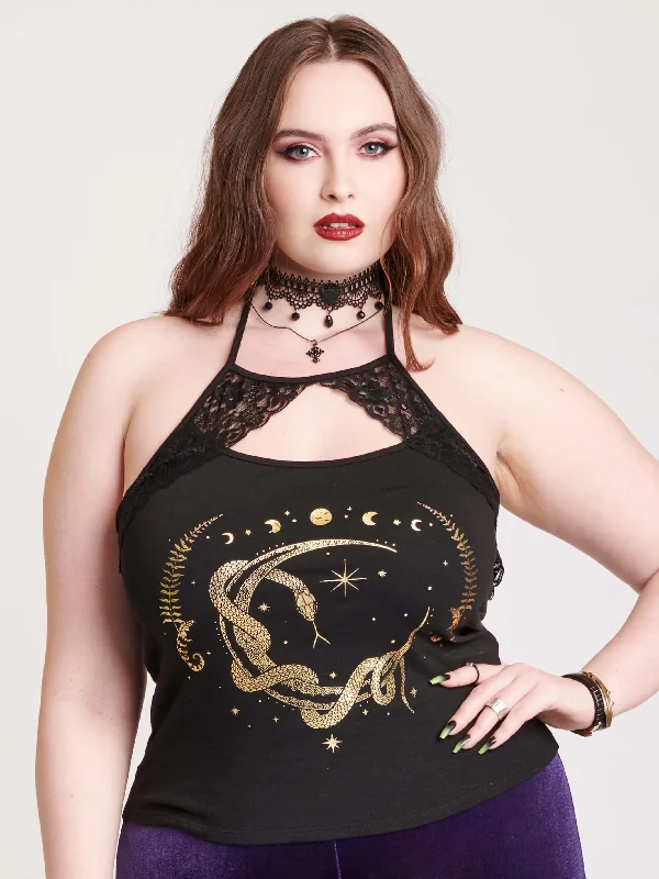 Gold Foil Snake Halter