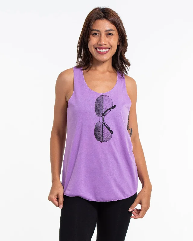 Womens Sunglasses Tank Top in Violet